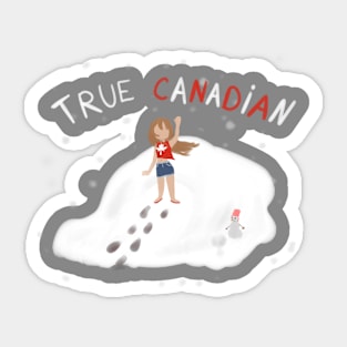 True Canadian Sticker